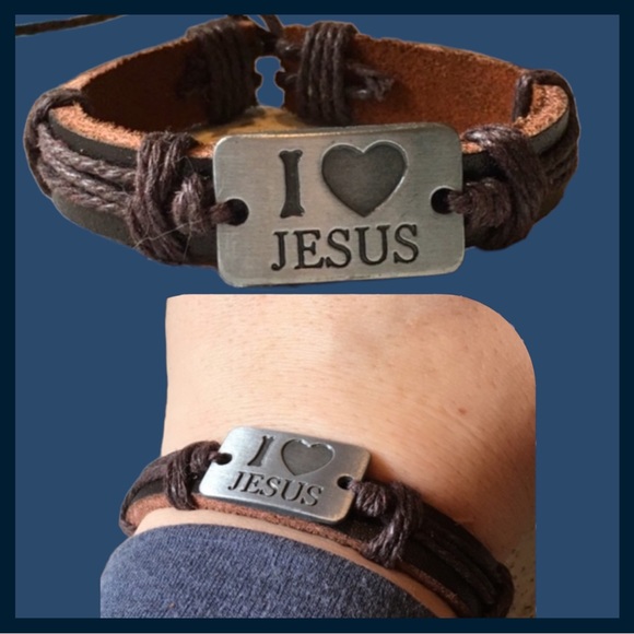 Jewelry - I Love Jesus Bracelet ( Brown )